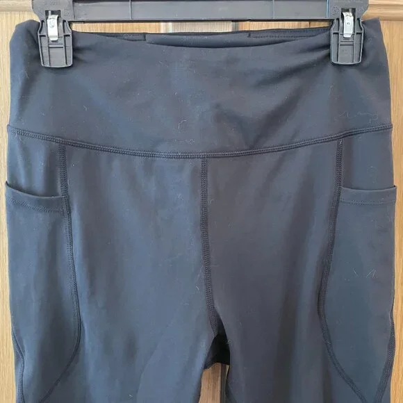 NWT- Baleaf Black workout Bermuda Shorts - Picture 5 of 7